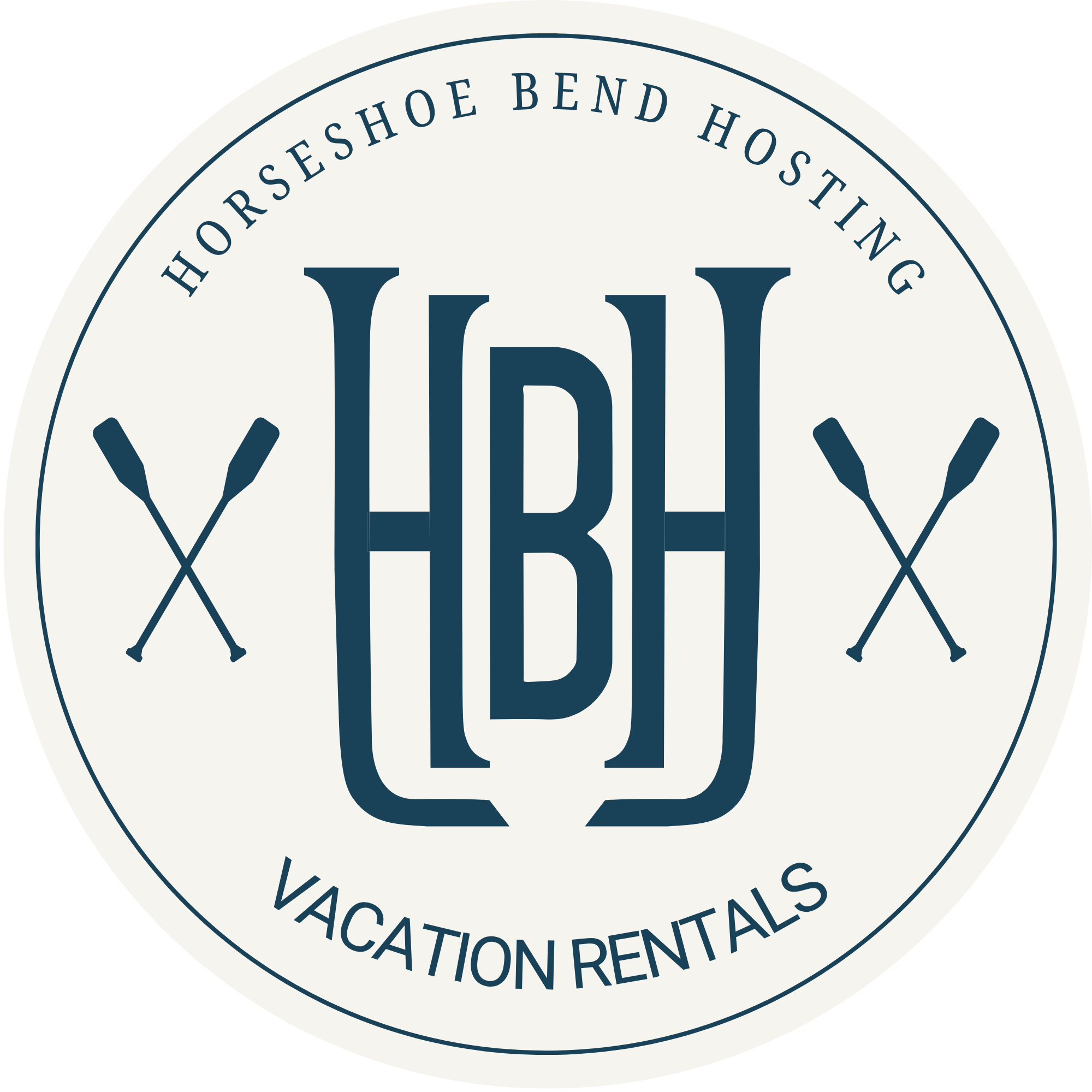 Horseshoe Bend Hosting logo — Lake Gaston vacation rental management company